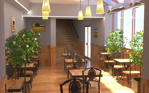 pizzeria rendering