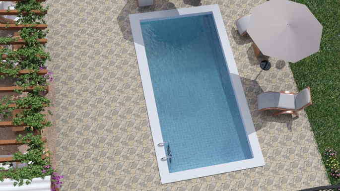 rendering piscine