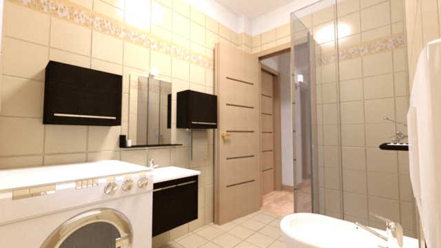 modern bathroom render