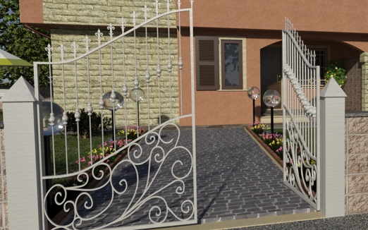 gate 3d dwg